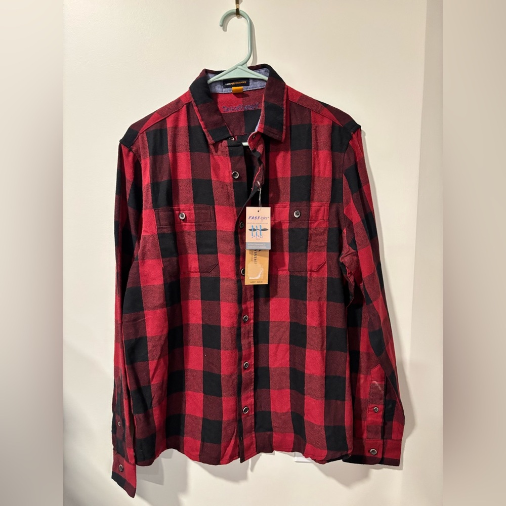 Tailor Vintage Red and Black Checkered Men's Shirt
